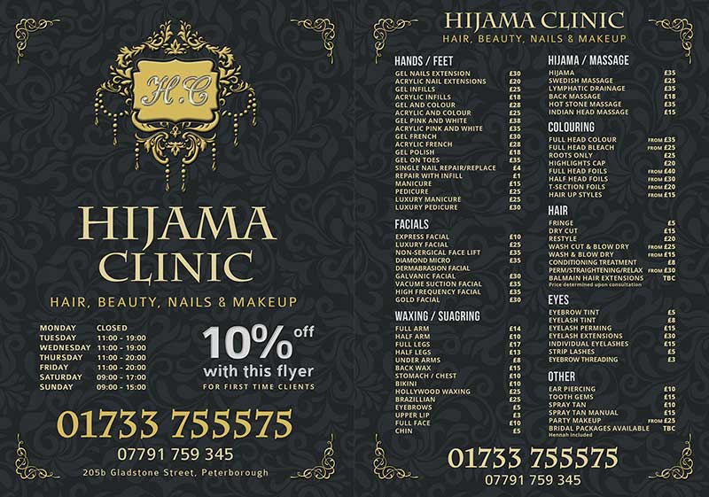 Hijama Clinic Price List