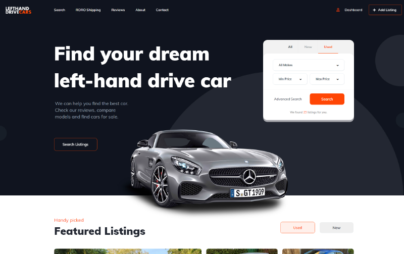 left hand drive cars website