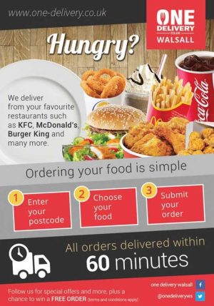 one delivery a5 leaflet